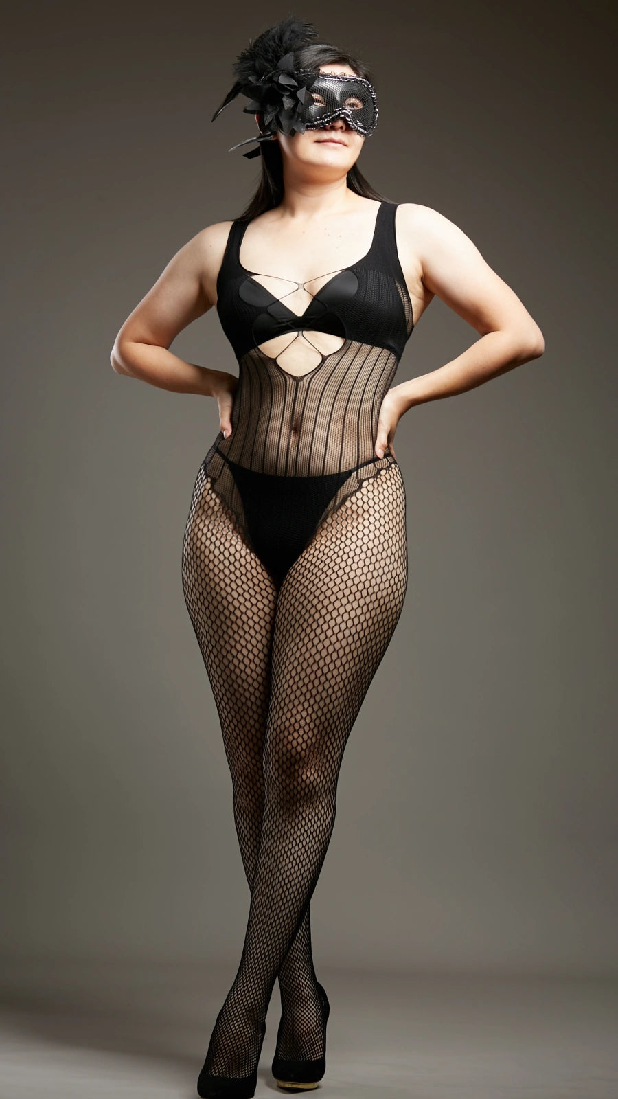 Night Queen Bodystockings - Black