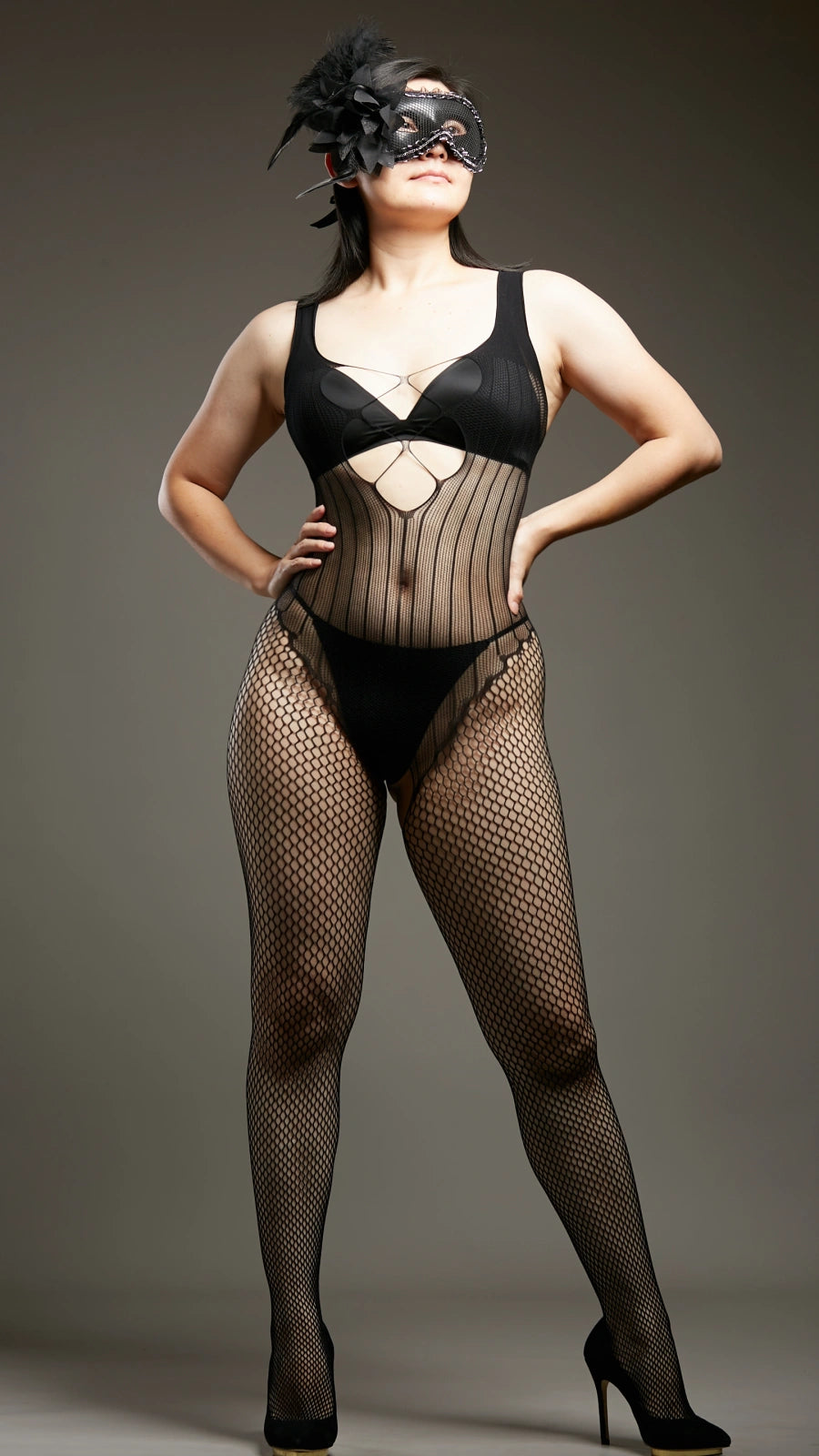 Night Queen Bodystockings - Black