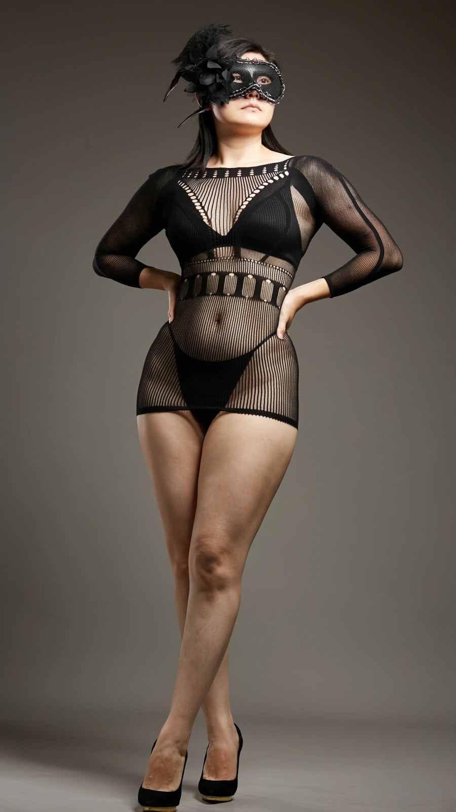 Midnight Temptation Babydolls - Black